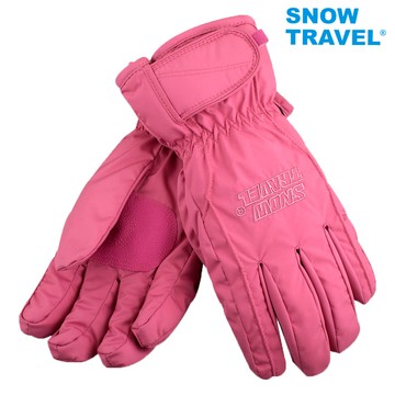 [snowtravel]AR-ONE英國TPU防水套+白鵝羽絨700fill防水保暖滑雪手套/粉M號/日本輕井澤2016年滑雪紀念版