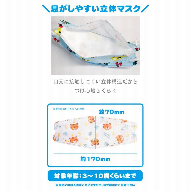 500枚セット 子供用マスク 立体マスク Kf94 こども 子供用 3dマスク 不織布マスク 子どもマスク アニマル柄 アニメ柄 通販 Lineポイント最大0 5 Get Lineショッピング