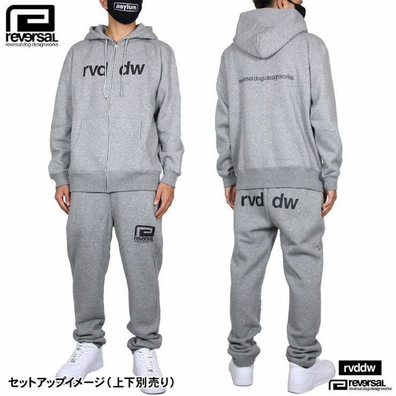 リバーサル REVERSAL パーカー ジップアップ 裏起毛 バック