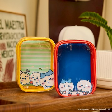 【吉伊卡哇】透明收納掛包 +票卡夾 (套組)