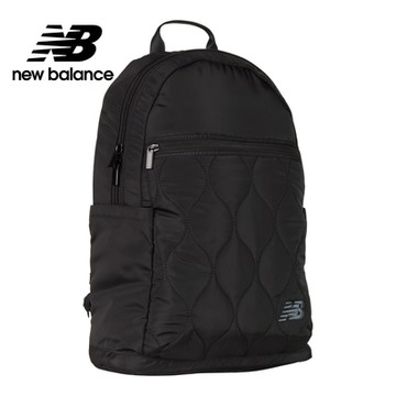 【New Balance】菱格紋後背包_中性_黑色_LAB23176BK
