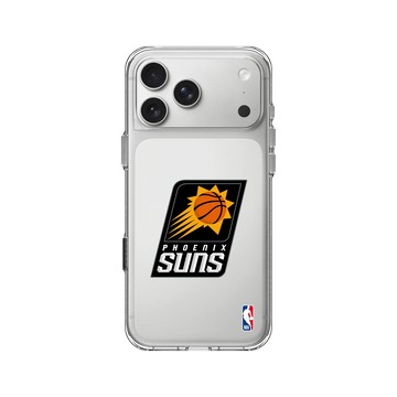 iPhone 17 Pro Max Clear Case（相機按鈕） 透明 - NBA - Logo-鳳凰城太陽 Phoenix Suns