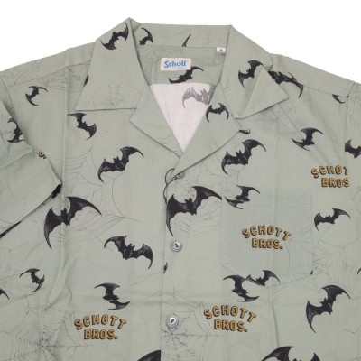 Schott ショット 3115056 アロハシャツ HAWAIIAN SHIRT BAT & SPIDER 