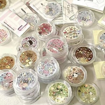【沐卿_精選】透明亞克力圓盒 30mm搖搖樂收納盒 高顏值 應援物 迷你款 亞克力雙層 咕卡卡盒 防水 防塵 收納盒