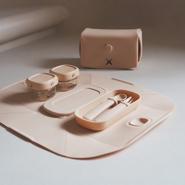 【hegen】成長餐桌兒童學習餐具|豪華組