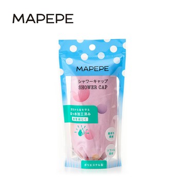 Mapepe 舒適浴帽/粉點1入