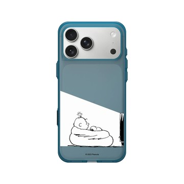 iPhone 17 Pro Max Clear (相機按鈕) 夜幕藍 - 史努比 Snoopy - Snoopy&Charlie Brown追劇時間