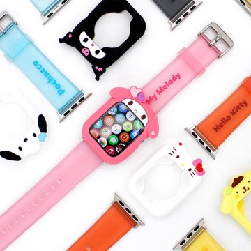 三麗鷗凱蒂貓庫洛米iwatch透明表帶軟apple watch8se替換手表帶女