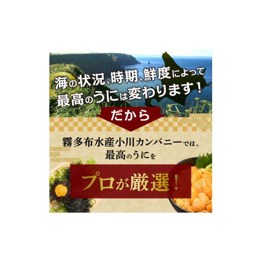 ふるさと納税 北海道 浜中町 最高級折ウニ150g　プロが見極める最高のうにをご提供！_020401