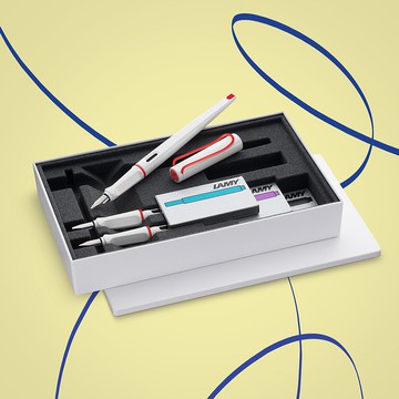 【雷雕免費刻字】LAMY 鋼筆禮盒 / Joy喜悅系列 - 限量 - 紅白