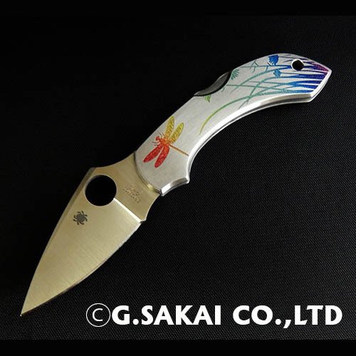 SPYDERCO　　スパイダルコ　ドラゴンフライ(SS)タトゥ　ストレート刃