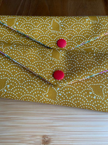 文青風環保筷袋 戀戀風情 吸睛黃 收納 禮物 吸管袋