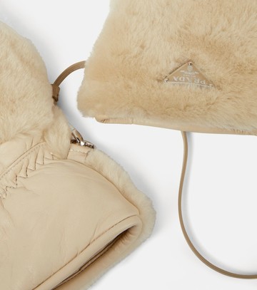 Prada Shearling gloves