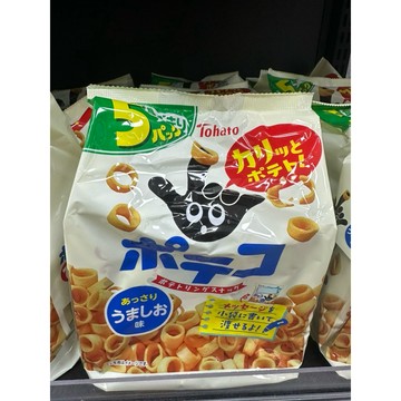 日本🇯🇵Tohato東鳩 手指圈圈餅 5袋入（110g）圈圈餅 鹽味 手指圈 手指餅乾 馬鈴薯餅乾