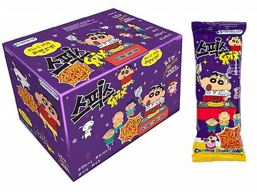 韓國 SPIX聯名蠟筆小新 搖搖香脆點心麵 炒麵口味 20入/盒 [FIFI SHOP]