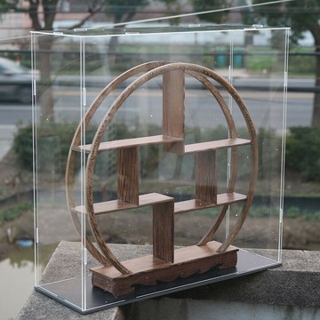 擺件盒 展示盒 防塵罩 免運 甄嬛用有機玻璃罩博古架寶籠防塵罩盲盒用