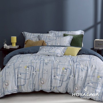 HOYACASA x 史努比聯名系列 銀纖維天絲兩用被床包組｜快門日記｜(單人/雙人/加大/特大)