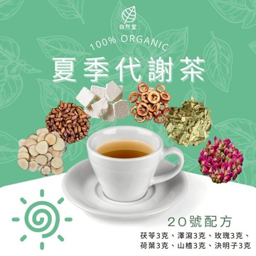 夏季代謝茶 養生茶 調理 養身茶包 中藥茶 茯苓 澤瀉 玫瑰 荷葉 山楂 決明子