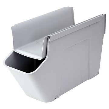 上手家居 櫥櫃雙層斜口收納盒/帶輪收納箱/浴室收納盒/桌下收納箱  灰色  2個  35 x 28 x 16.5cm