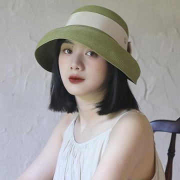帽子 遮陽帽 女生帽子 草帽 法式 復古帽子 防曬 草編帽 手工編織 平頂草帽 沙灘帽  056
