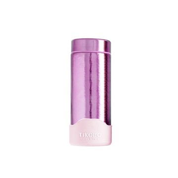 TiKOBO 純鈦星光保溫瓶二代250ml 山櫻粉(附專屬小茶隔．矽膠杯套)