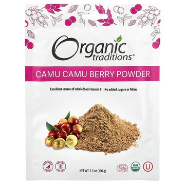 Organic Traditions, 卡姆漿果粉，3.5 盎司（100 克）