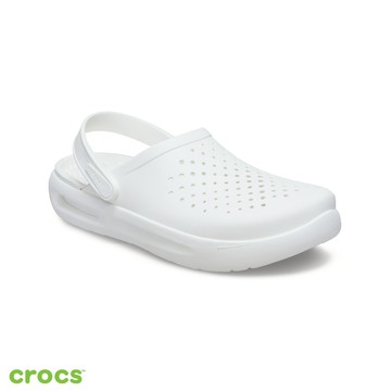 Crocs 卡駱馳 舒樂克駱格 中性鞋 InMotion Clog-白色-209964-143