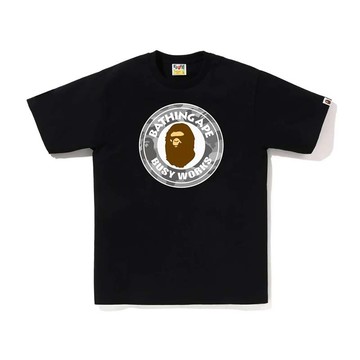 BAPE HONEYCOMB CAMO BUSY WORKS TEE 蜂巢壓紋 灰迷彩 猿人 短袖 短T 黑色 RAY-156 [台灣現貨]