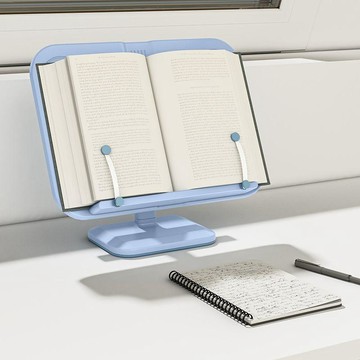 生活好物⚽️看書架閱讀架學生兒童升降書架伸縮摺疊讀書架夾書擋書靠書神器