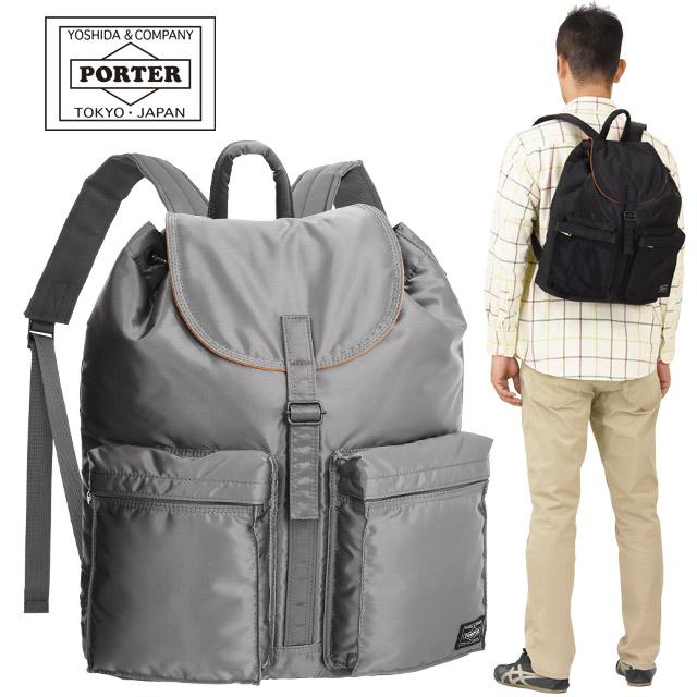 【美品】PORTER リュック デイパック タンカー ナイロン 男女兼用 黒