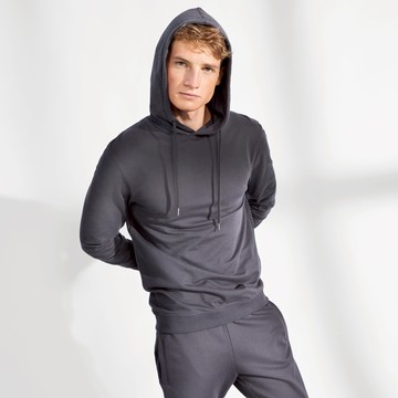 Bread & Boxers Hoodie 男用有機棉帽T 鋼鐵灰 大學T 經典設計 純棉 親膚 帽t