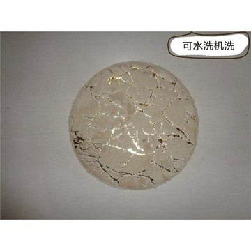 仿兔毛燙金地毯圓形現代  餐廳凳子墊 圓形凳子坐墊 毛絨椅子墊