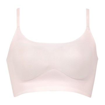 華歌爾-GOCOCI M-LL無鋼圈內衣(淺藕) 涼感系列-細帶背心款-NB9698BE