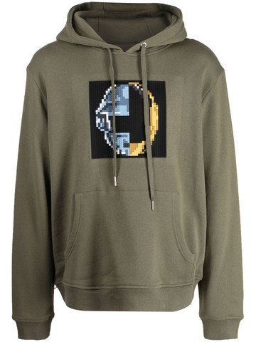 Mostly Heard Rarely Seen 8-Bit - graphic-print cotton hoodie - men - Cotton - M - Green