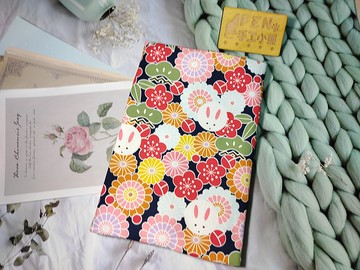 和風系列-日本限量布牛津棉款和風玉兔布書衣-布書套-適用A5-25K