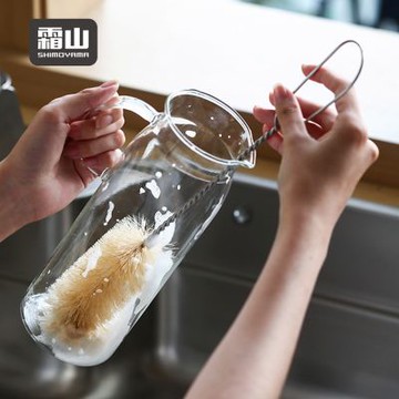 日本霜山 長柄馬毛清潔刷/瓶刷