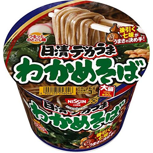 日清食品 デカうま わかめそば 106g ×12個