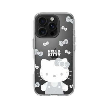 iPhone 16 Pro Clear 透明 - 三麗鷗-Hello Kitty - 簡約系列-灰白造型