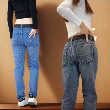 2025春夏季新款男士牛仔褲彈力直筒韓版商務休閑百搭潮時尚長褲子