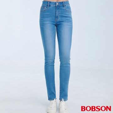【BOBSON】女款AI體控窄管褲 (8258-58)
