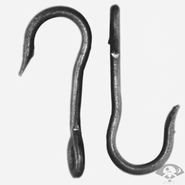 鐵鉤子五金多功能鐵鉤子挑水鋼鉤扁擔鉤s鐵掛鉤吊鉤鐵鉤起重鉤子l