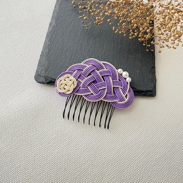 紫色 / 水引髮梳 / 松與梅