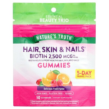 Nature's Truth, Hair, Skin & Nails, Delicious Fruit, 10 Gummies