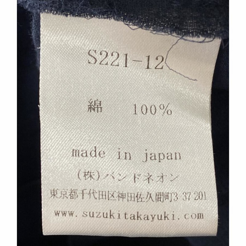 スズキタカユキ 長袖ブラウス ネイビー レディース (M) suzuki
