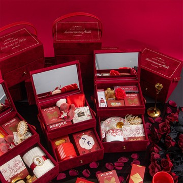 伴手禮女伴娘結婚高級感化妝鏡送閨蜜小眾實用姐妹團高檔手提禮盒