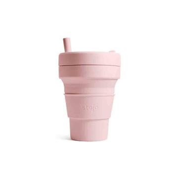 生活用品 隨行杯 Stojo 吸攜杯 16oz_撫子粉(車麗屋)