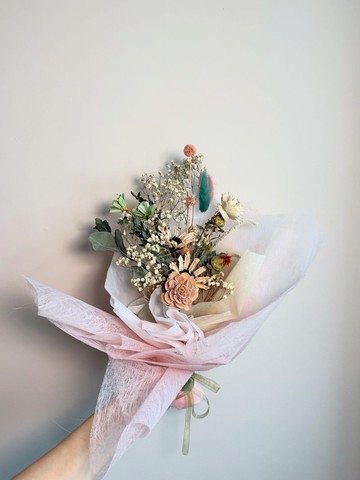 藍色永生花、乾燥花、客製花禮