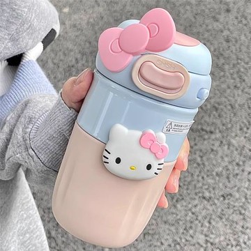 茶水分離咖啡保溫杯女生316不銹鋼學生高顏值泡茶便攜可愛水杯子