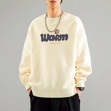 大學t 簡約字母印花衛衣 男生大學t 寬鬆大學t 潮男穿搭 黑色大學t 長袖衛衣 男生衣服 美式大學t 潮流男裝