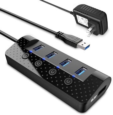 【日本代購】atolla USB3.0Hub 4埠增設 + 1充電埠USB集線器 1M USB線